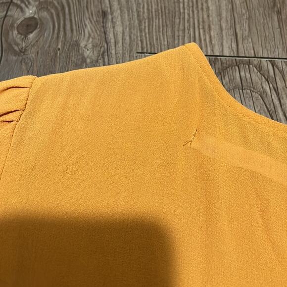 Reformation Gracie Dress in Ochre - Picture 9 of 10